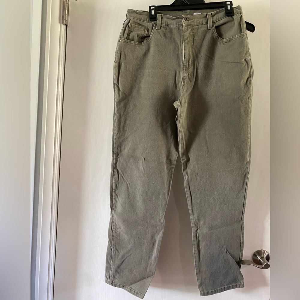 Sonoma Women's Straight Leg Jeans - Olive